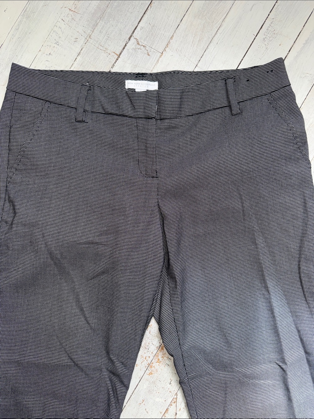 New York & Company Black and White Micro-Pattern Dress Pants - Picture 4 of 7